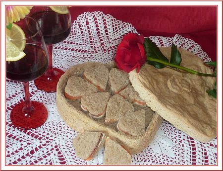 Le Valentin ou pain surprise à déguster en coeur
