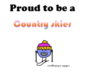 proud to be a country skier