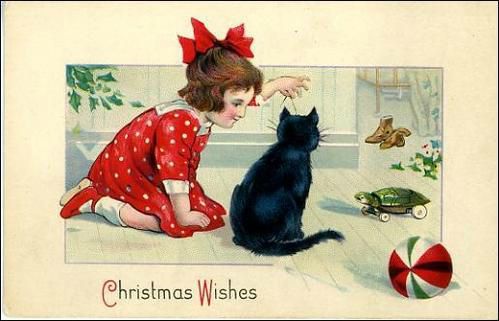 Noel black-cat-little-girl-toys