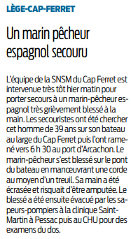 2019 10 30 SO Intervention de la SNSM
