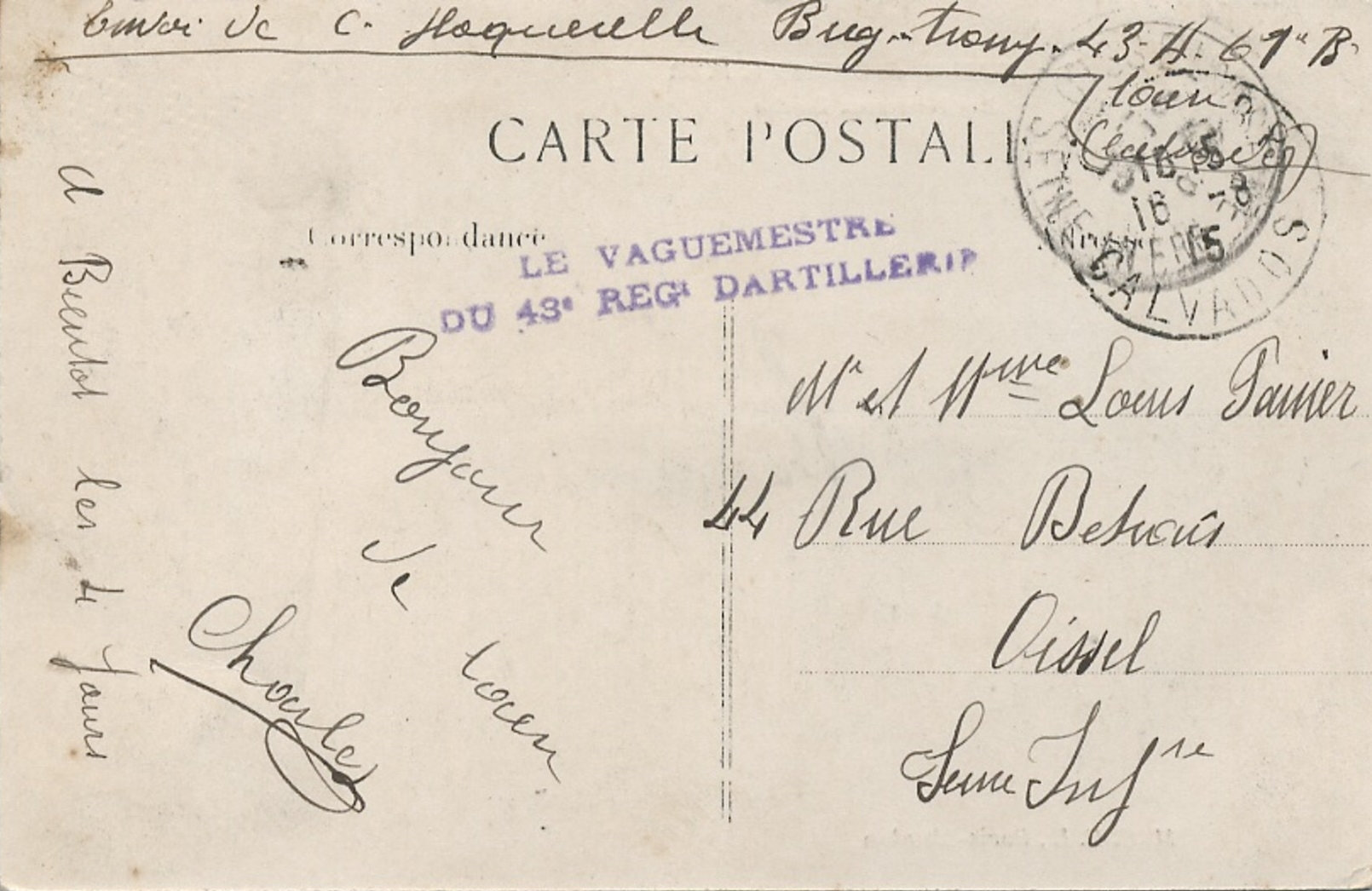 43e RAC 61e batterie Caen Charles Arthur Hoquerelle 16