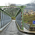La <b>Cresse</b> : Le pont métallique sur le Tarn 