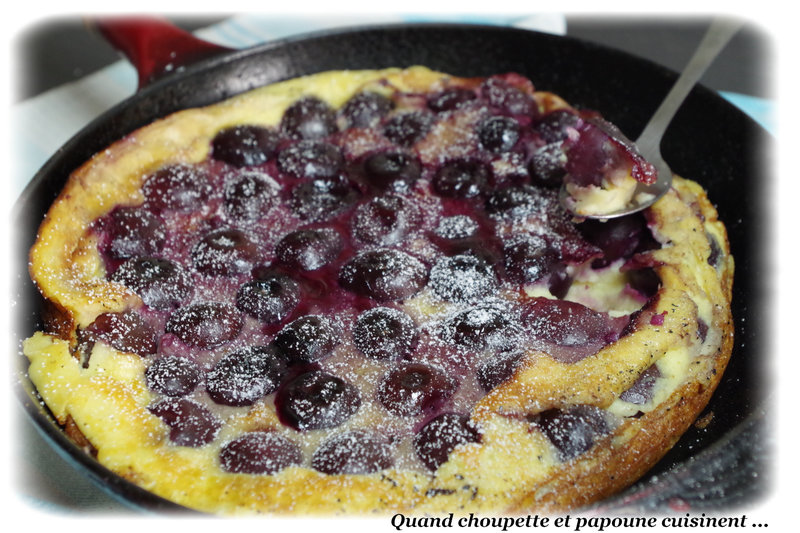 clafoutis de cerise à la poêle-7847
