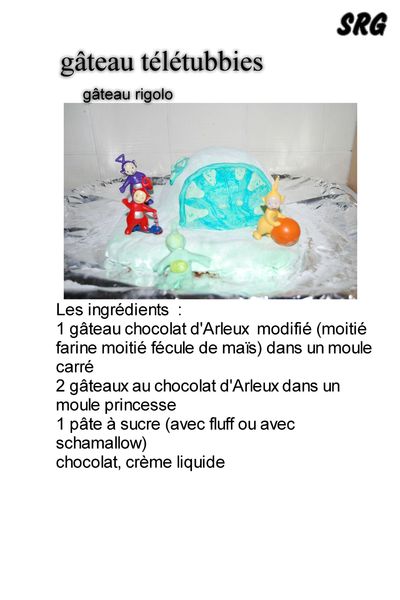 gateau télétubbies (page 1)