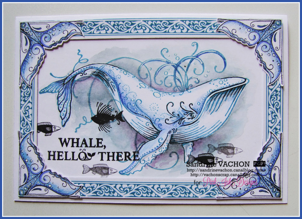 Carte baleine PINK INK DESIGNS