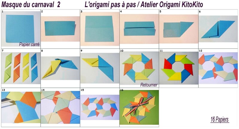 Atelier Origami KitoKito Diagramme Masque de Carnaval2