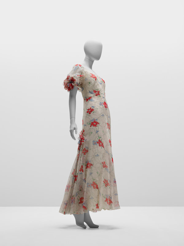 Gabrielle Chanel, Dress, printed silk organza