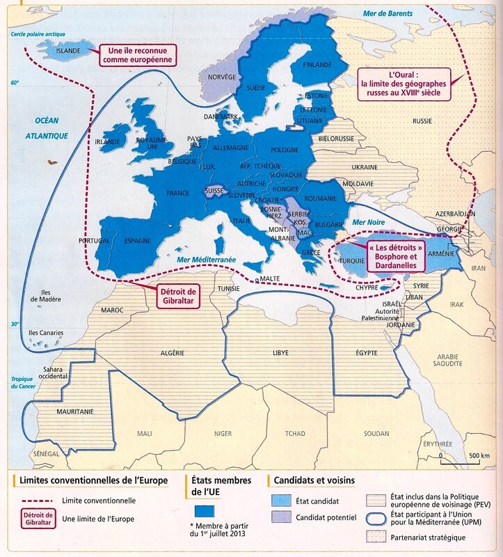 Europe limites