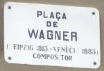 Place Wagner - Plaque