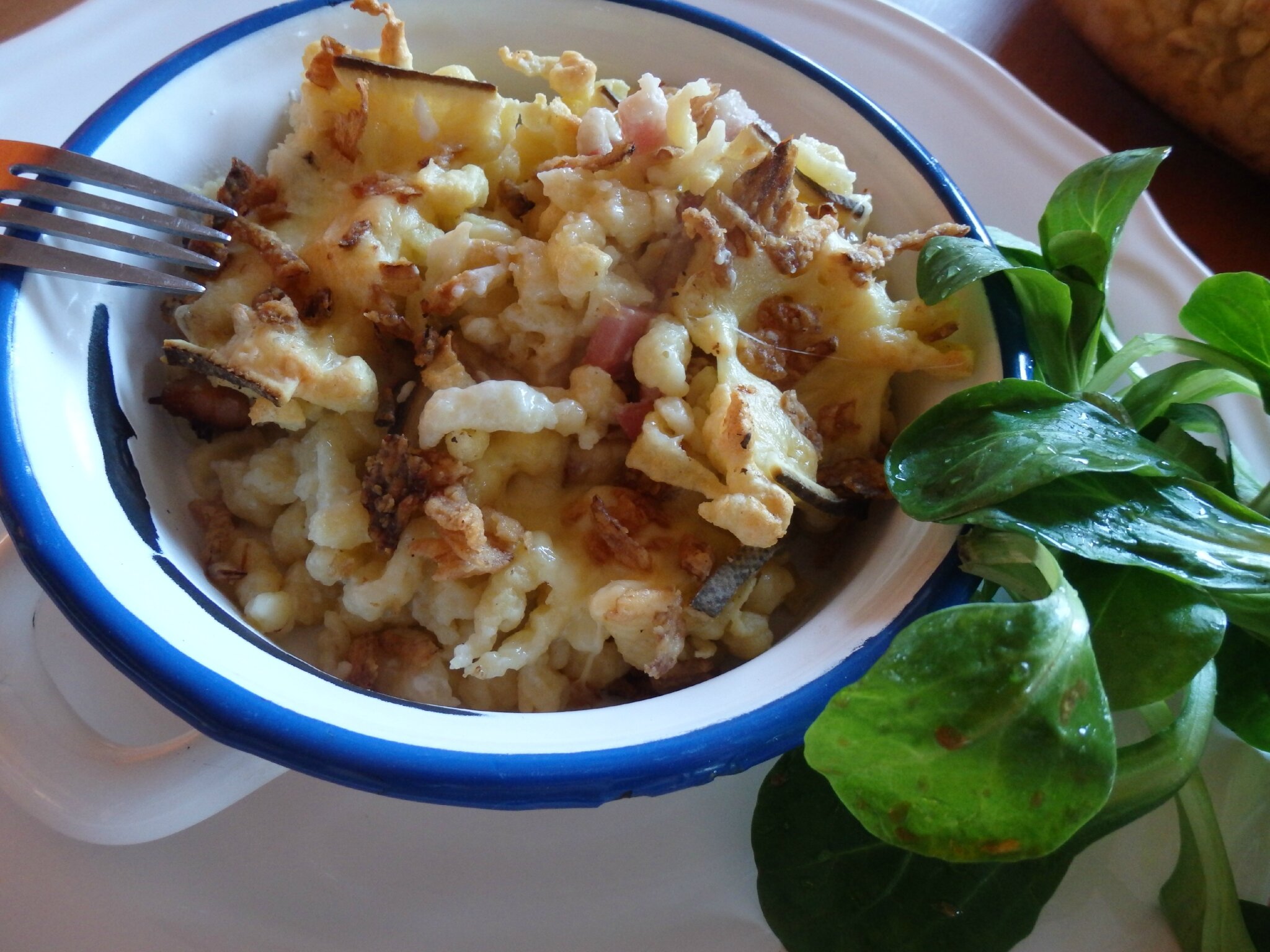 spätzle à la bavaroise ( bayerische art ) - au cochon heureux