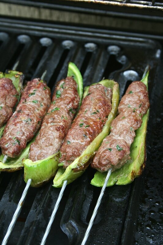 Brochettes de kefta et poivrons 3