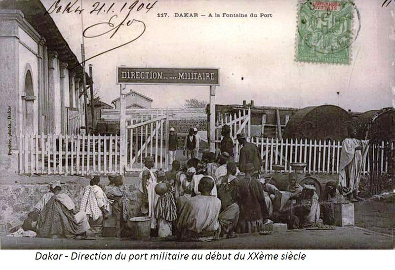 Dakar - Direction du port militaire au début du XXème siècle