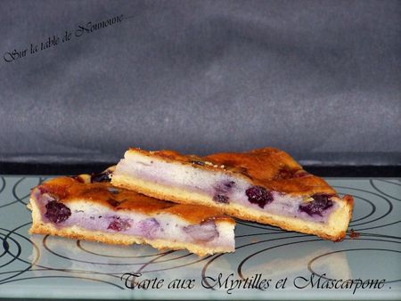 Tarte aux Myrtilles et Mascarpone 3