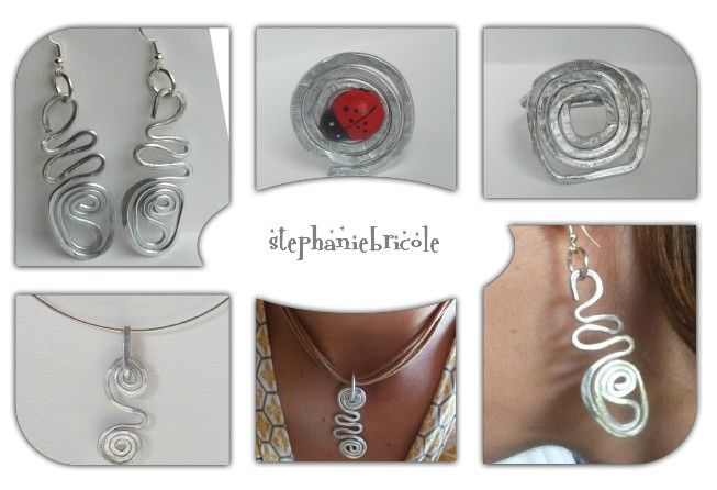 bijou en alu martelé - tuto - diy