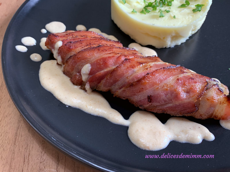 Filet de lieu noir en croûte de lard et crème de parmesan 5