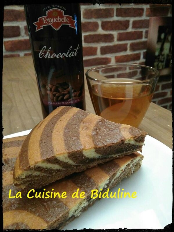 Cake zébré Vanille/Choco - La cuisine de Biduline