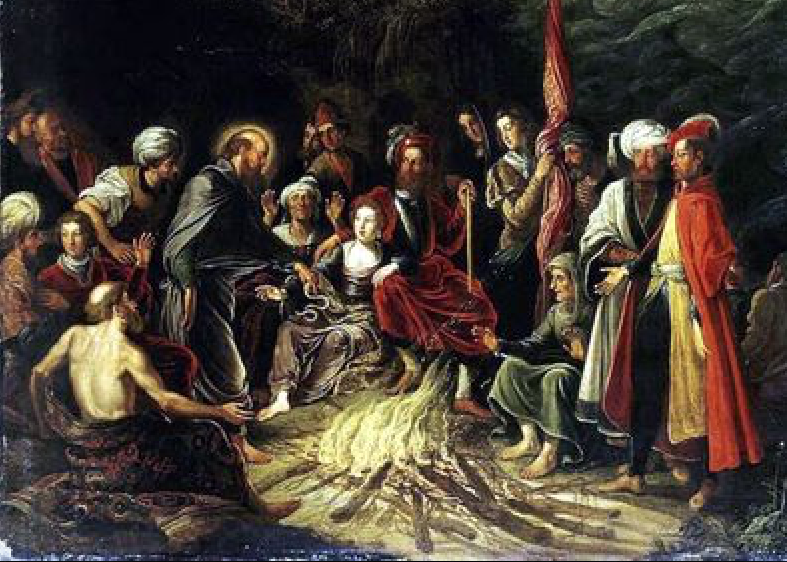 David Teniers l'Ancien - St Paul - Miracle Malte