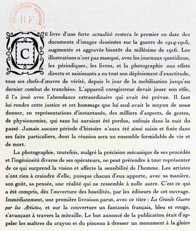 La Gd Guerre par les artistes préface1