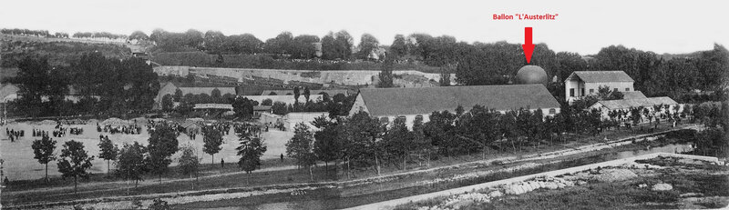 1909 07 15 Belfort CPA Parc à ballons Vue panoramique R