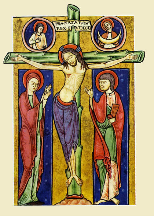 Marie et Jean à la croix de Jésus