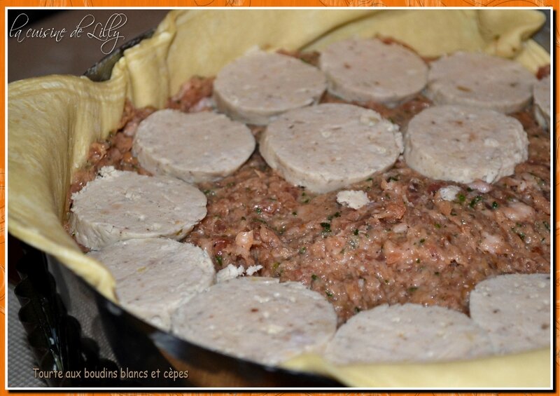 tourte aux boudins blancs