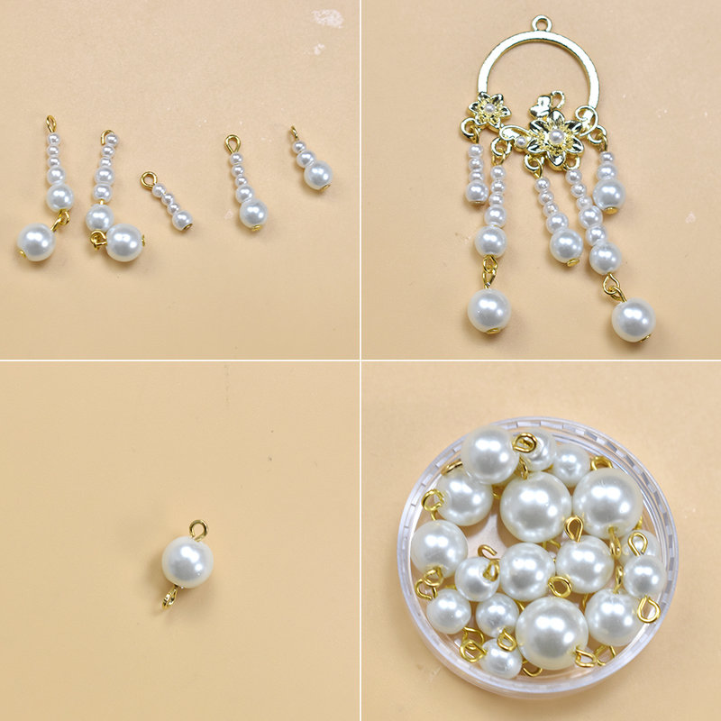 PandaHall Idea on Exquisite Original Pearl Dangle Necklace-3
