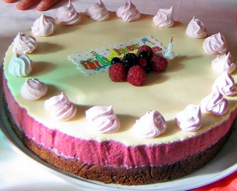Bavarois chocolat/framboises