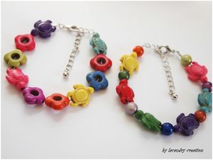 bracelets trotues multicolores lacaudry creation
