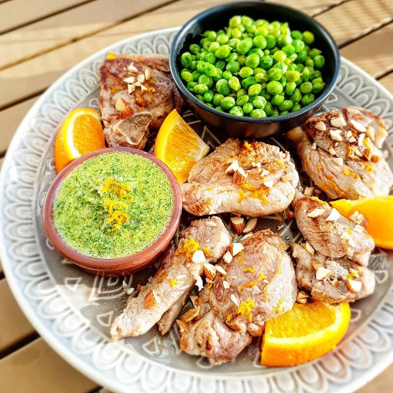 chez cathytutu cyril lignac tous en cuisine chicmichurri agneau petits pois