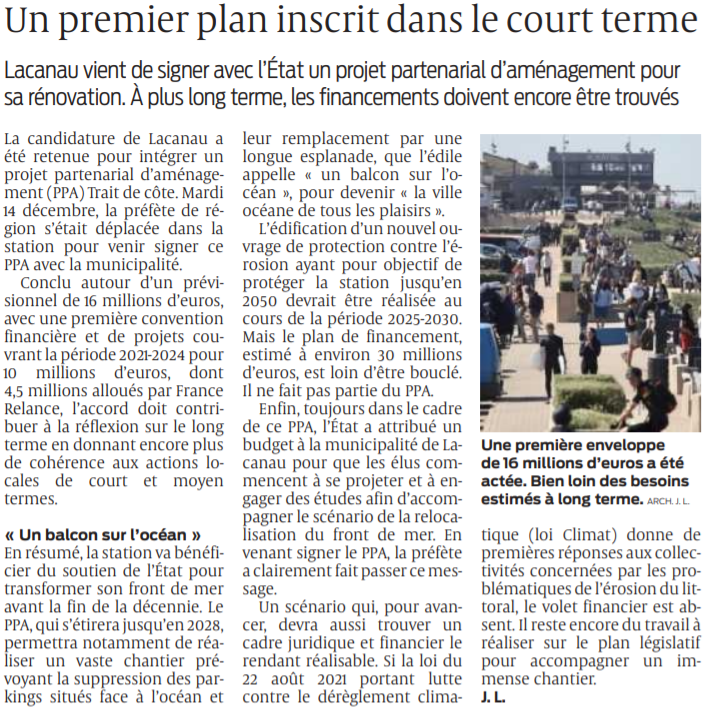 2022 02 05 SO Un premier plan inscrit dans le court terme