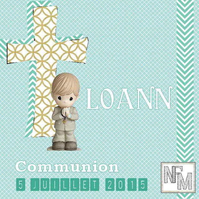 carte communion Loann