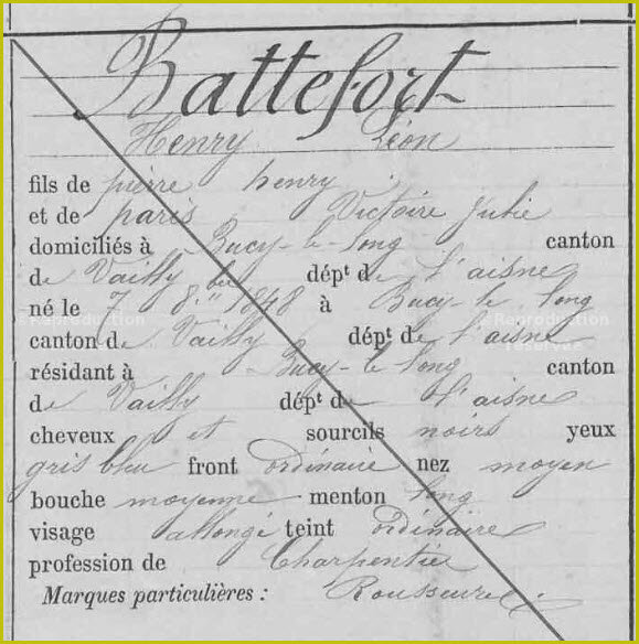 BATTEFORT Henri Léon - FM