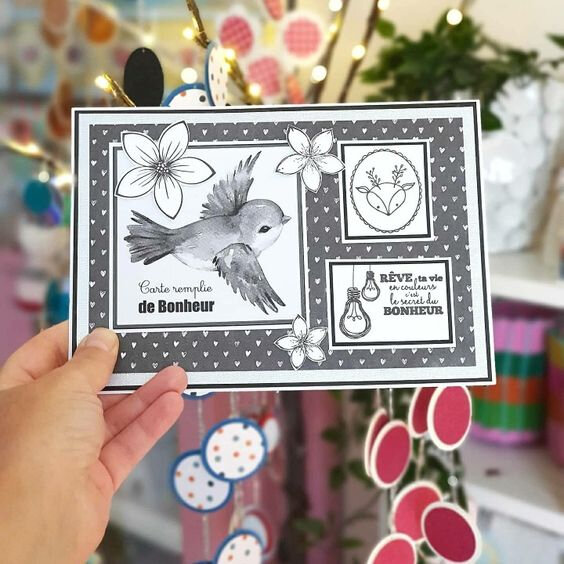 carte noir et blanc vanillejolie déco