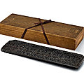 A <b>black</b> <b>guri</b> <b>lacquer</b> rectangular tray, Ming dynasty
