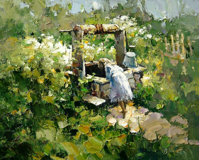 Alexi Zaitsev-Tirer l'eau au vieux puits