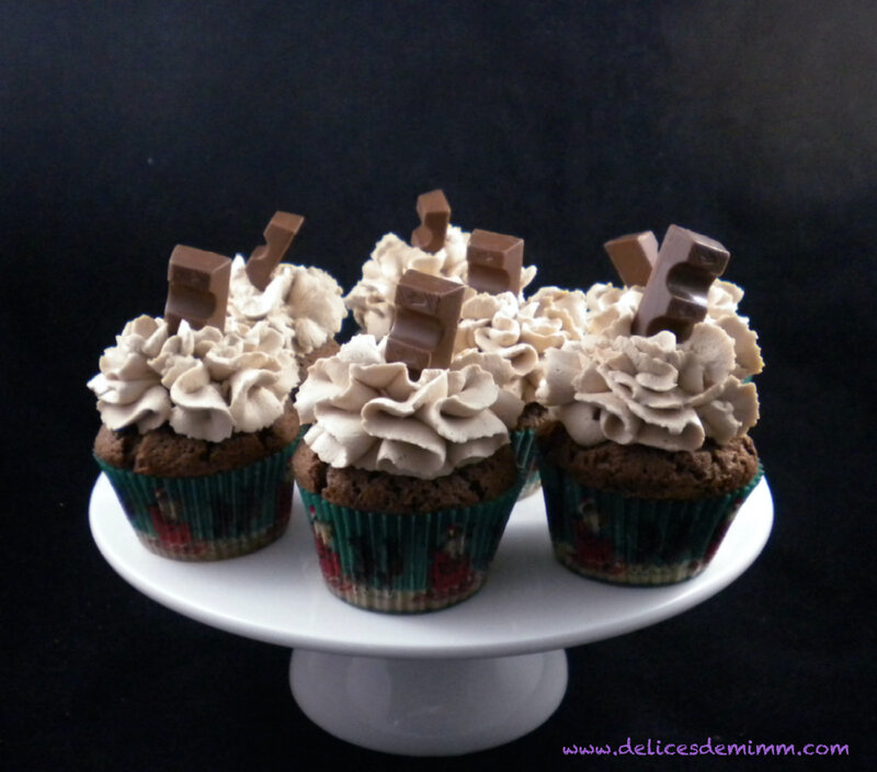 Cupcakes au chocolat et ganache Kinder 2