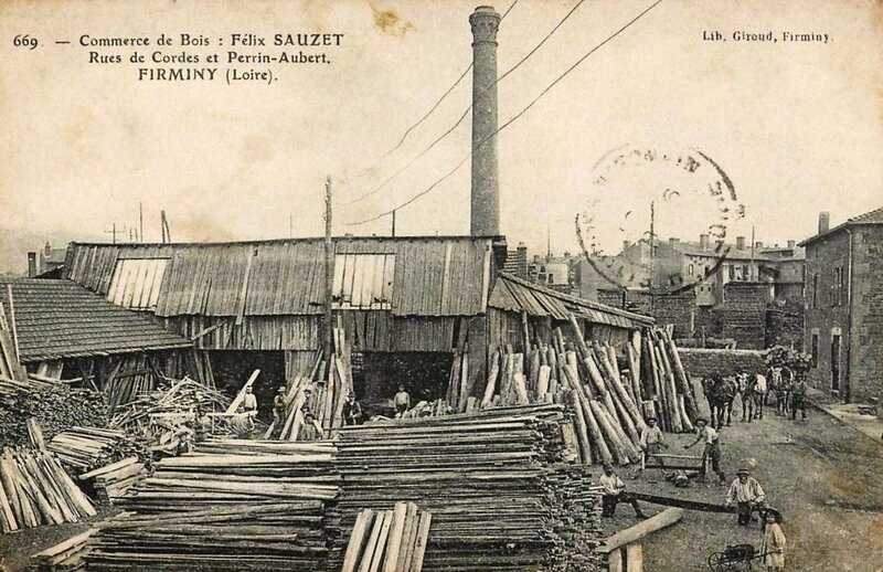 commerce de bois à Firminy