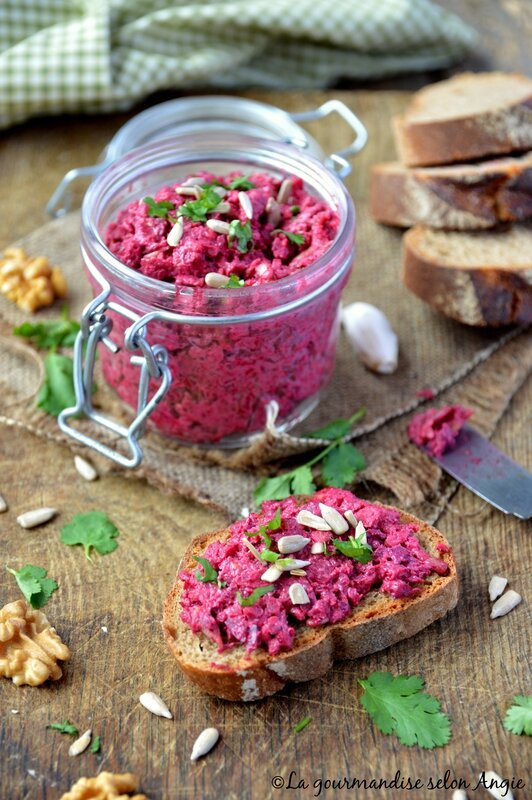 rillettes vegan de betterave aux noix 1