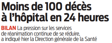 2020 05 17 SO Moins de 100 décès à l'hôpital en 24 heures