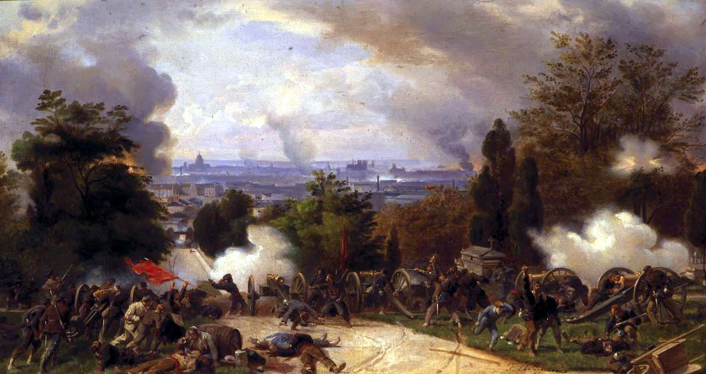 Philippoteaux, combat au cimetière du Père lachaise