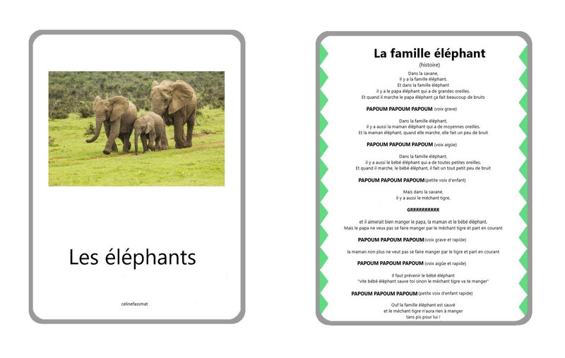 la famille éléphant histoire 2