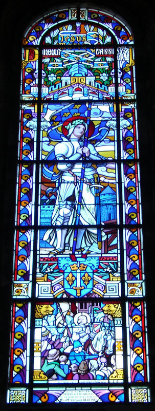Ablain-Saint-Nazaire_Lorette_vitrail Jeanne d Arc