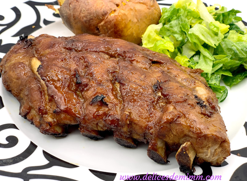 Travers de porc caramélisés au miel 2