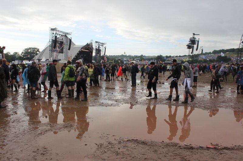 Glastonbury festival 26 juin 2015 Pyramid Stage pluie