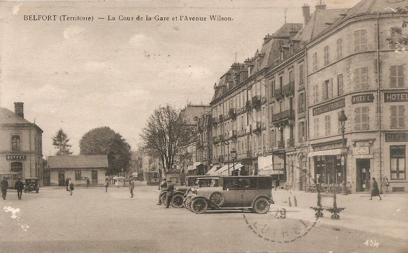 Belfort CPA Av Gare n°4X Gare Cour Av Wilson