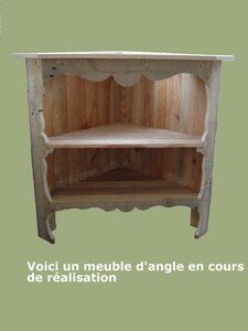 meuble angle en bois de palette