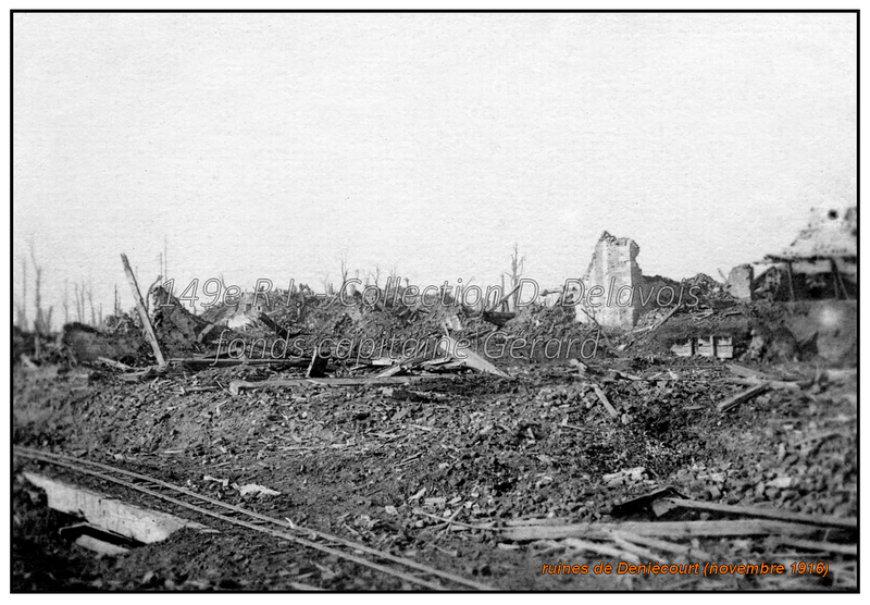 Ruines de Deniecourt (novembre 1916)