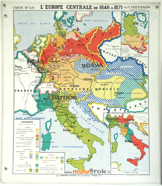 Carte-HATIER-231-L'EUROPE-CENTRALE-muluBrok-Brocante