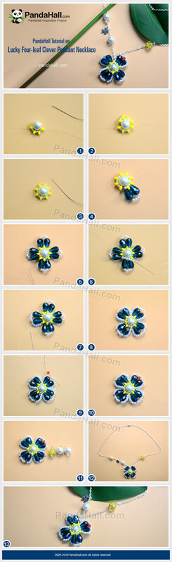 3-PandaHall-Tutorial-on-Lucky-Four-leaf-Clover-Pendant-Necklace