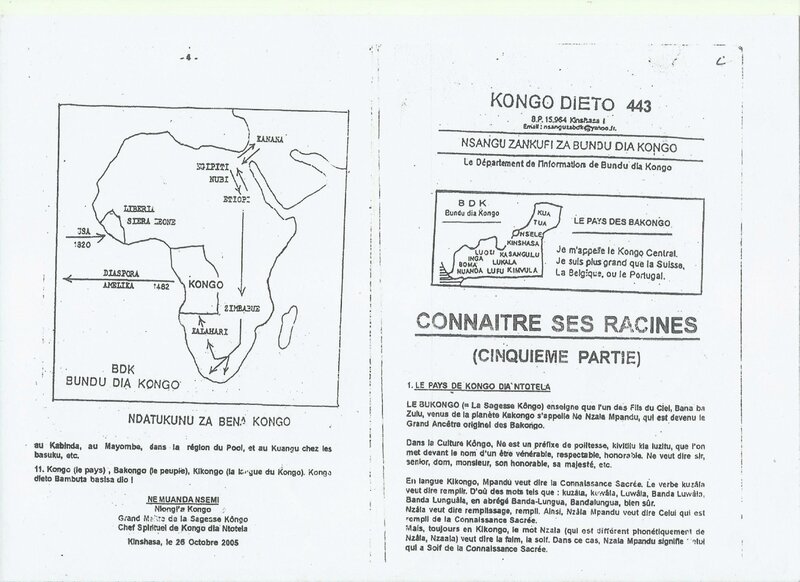 CONNAITRE SES RACINES CINQUIEME PARTIE a